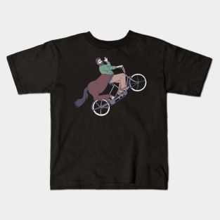 Tandem Bicycle - Centaur Bicyclist - Mythical Rider Kids T-Shirt